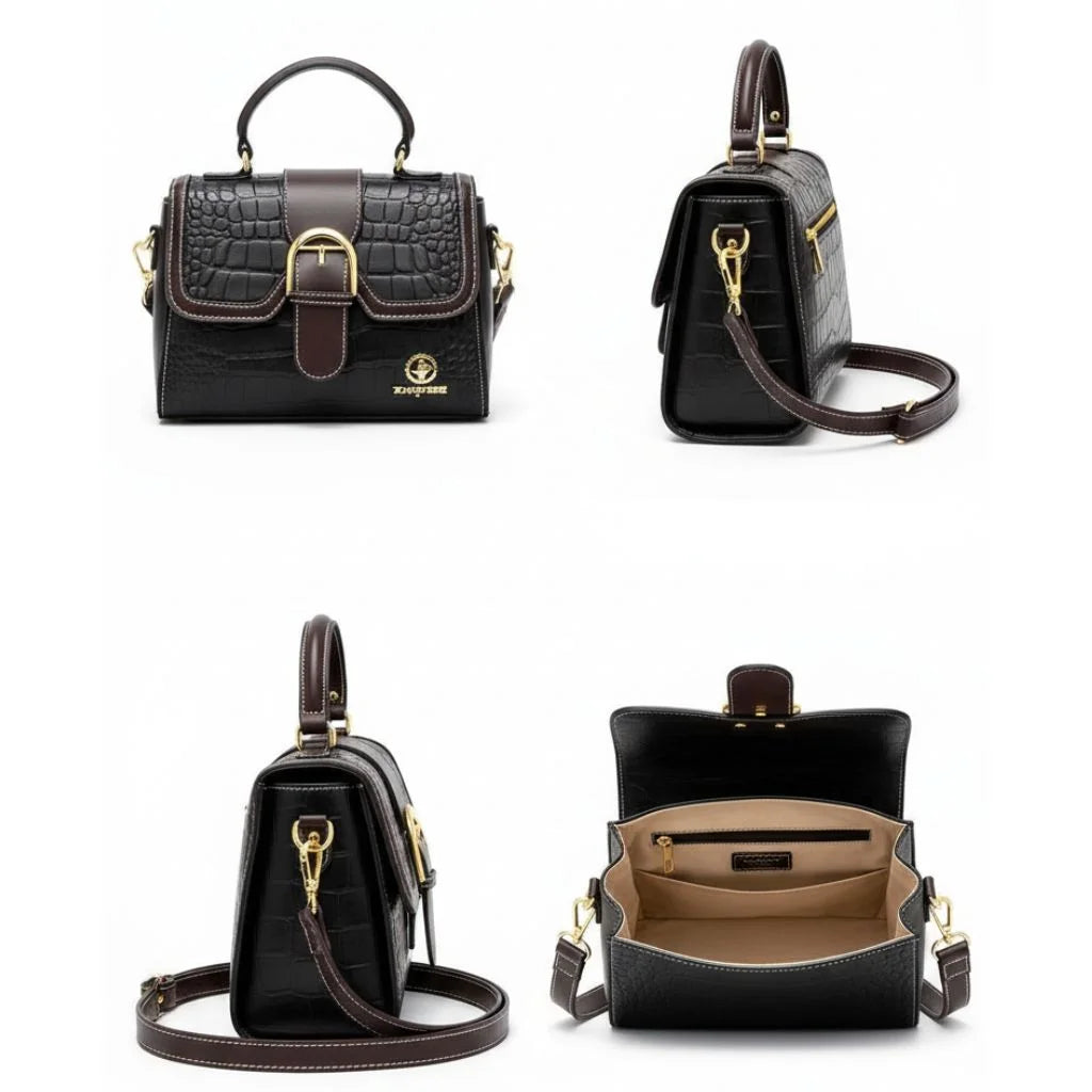 Regal Croc Lock Satchel