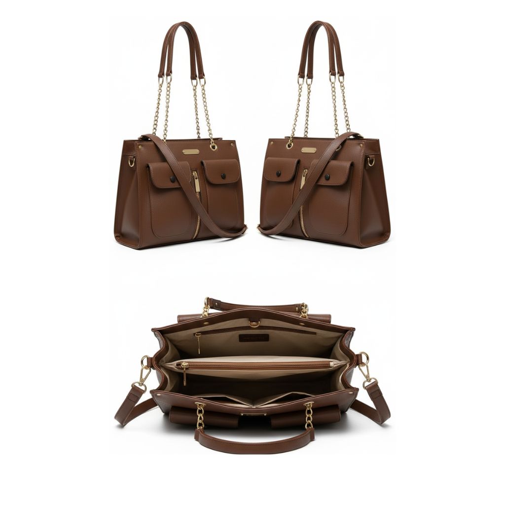 Classic Structured Work Tote
