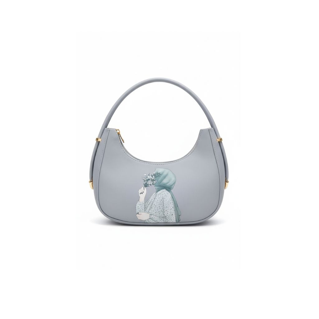 Serene Crescent Hobo Bag