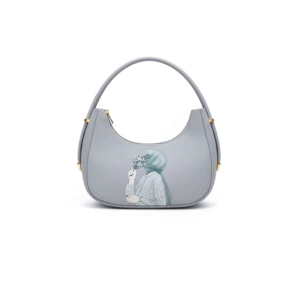Serene Crescent Hobo Bag
