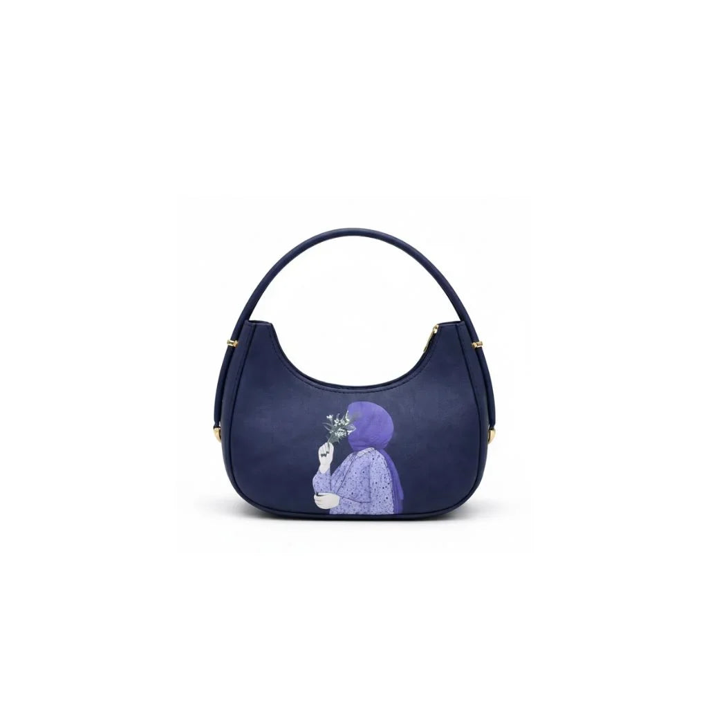 Serene Crescent Hobo Bag