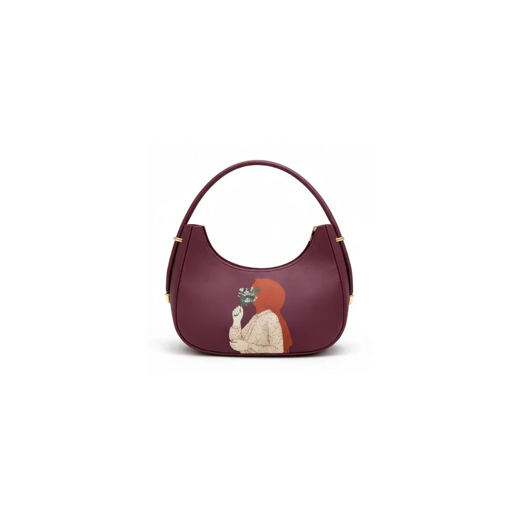 Serene Crescent Hobo Bag