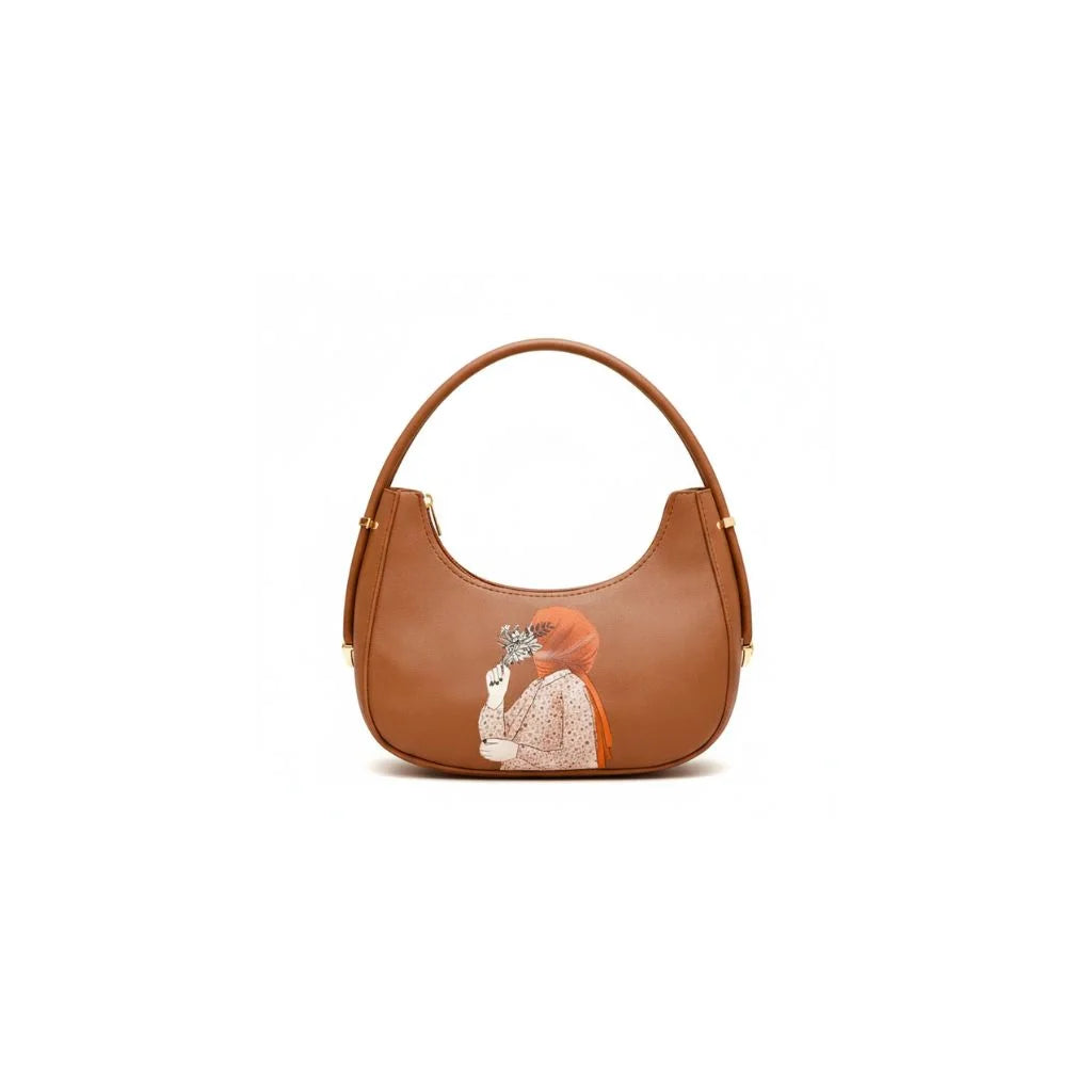 Serene Crescent Hobo Bag