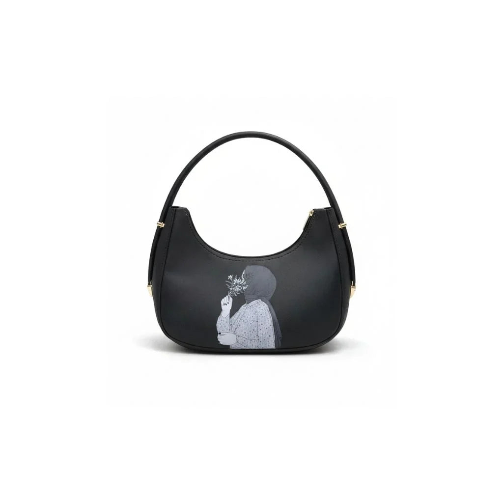 Serene Crescent Hobo Bag