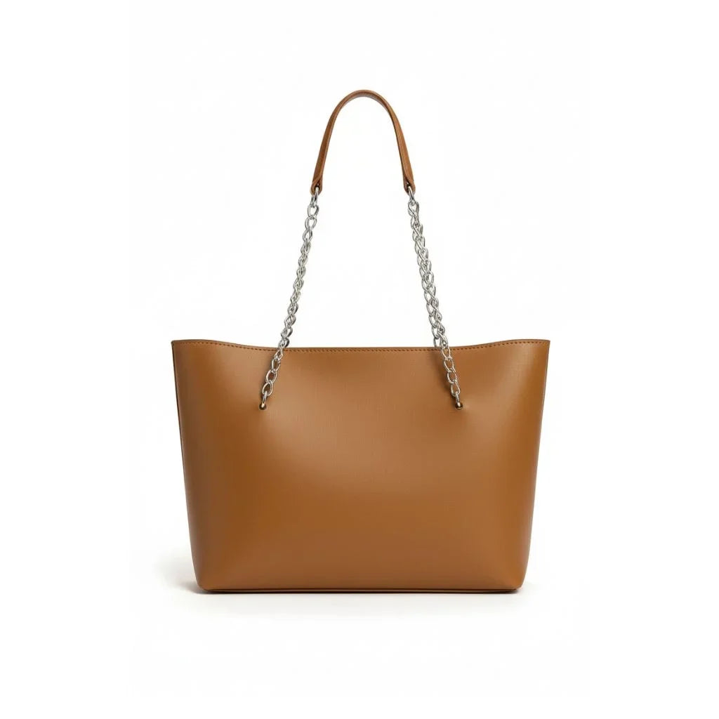 Noir Chain Luxe Tote