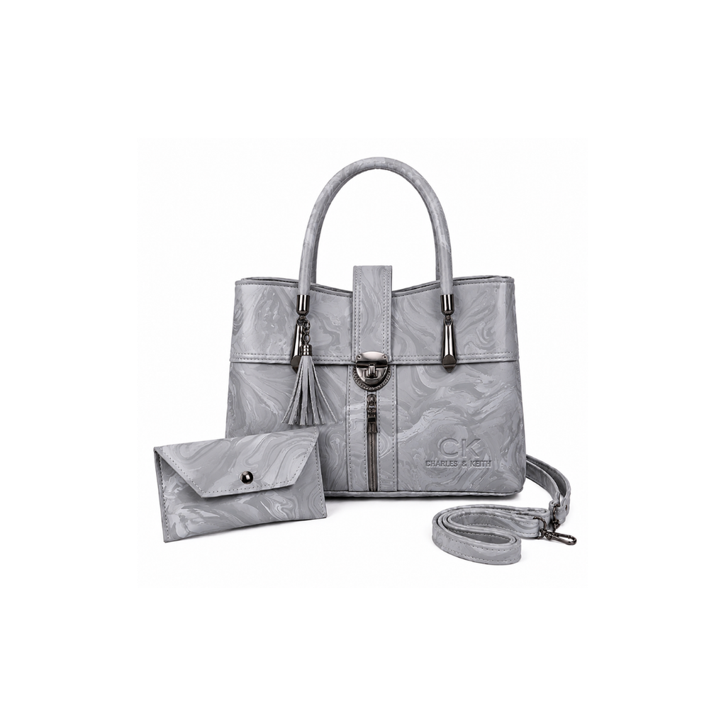 Luxury Vegan Leather Tote with Matching Wallet