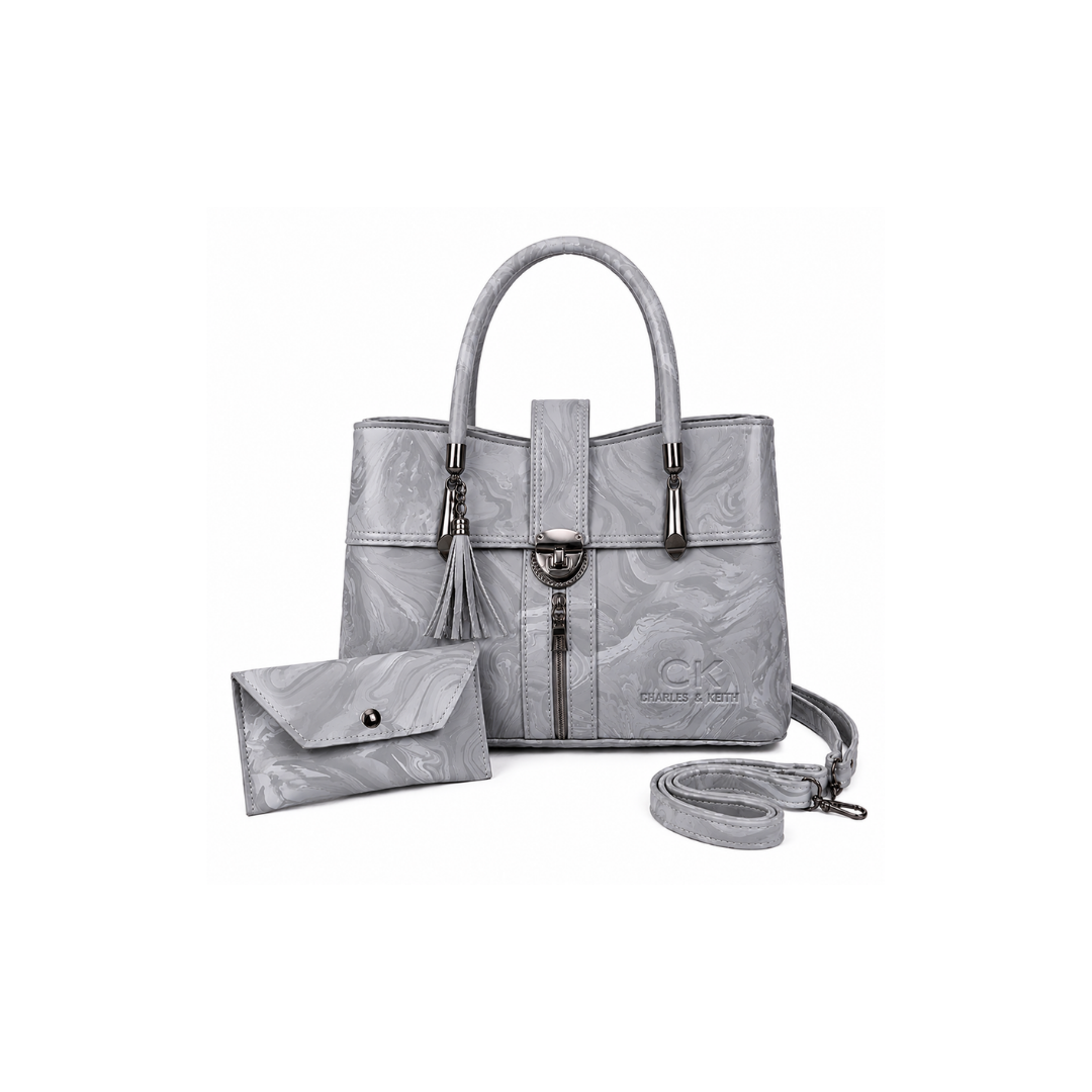Luxury Vegan Leather Tote with Matching Wallet