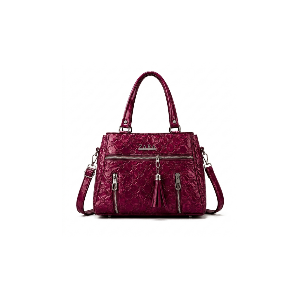 Seraphina Quilted Textured Satchel Bag