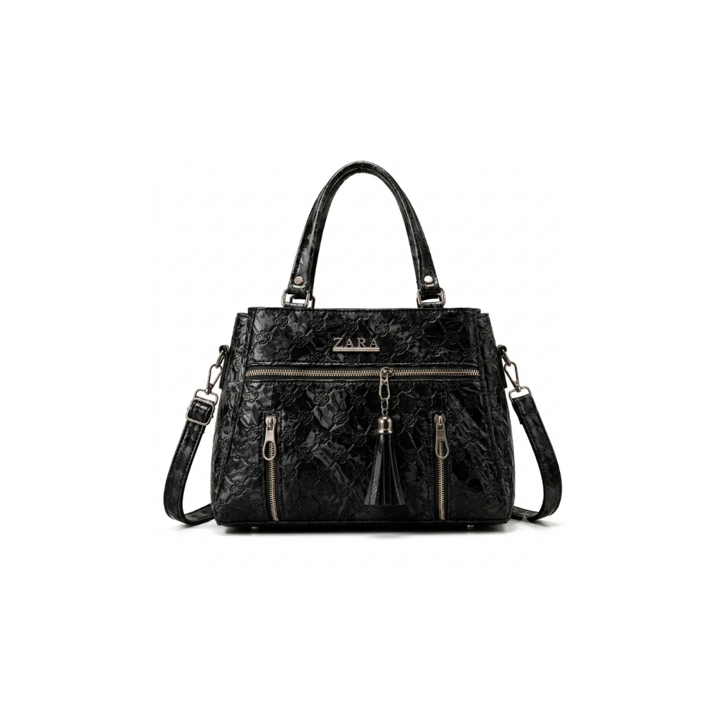 Seraphina Quilted Textured Satchel Bag