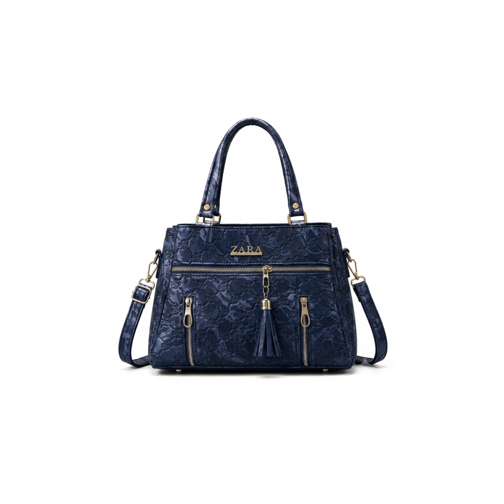 Seraphina Quilted Textured Satchel Bag