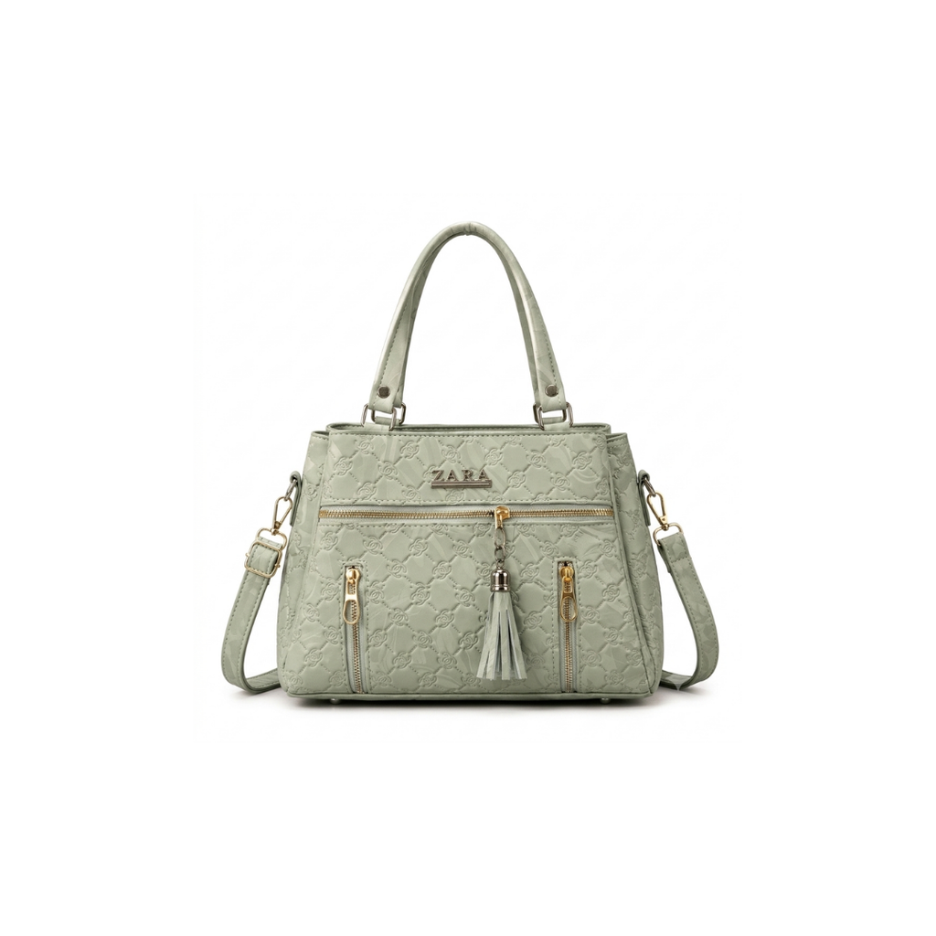 Seraphina Quilted Textured Satchel Bag