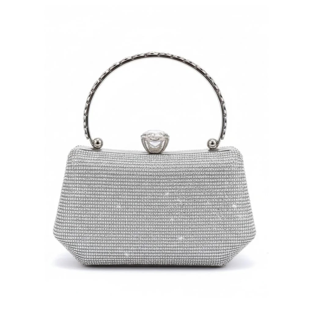 Crystal Handle Evening Clutch