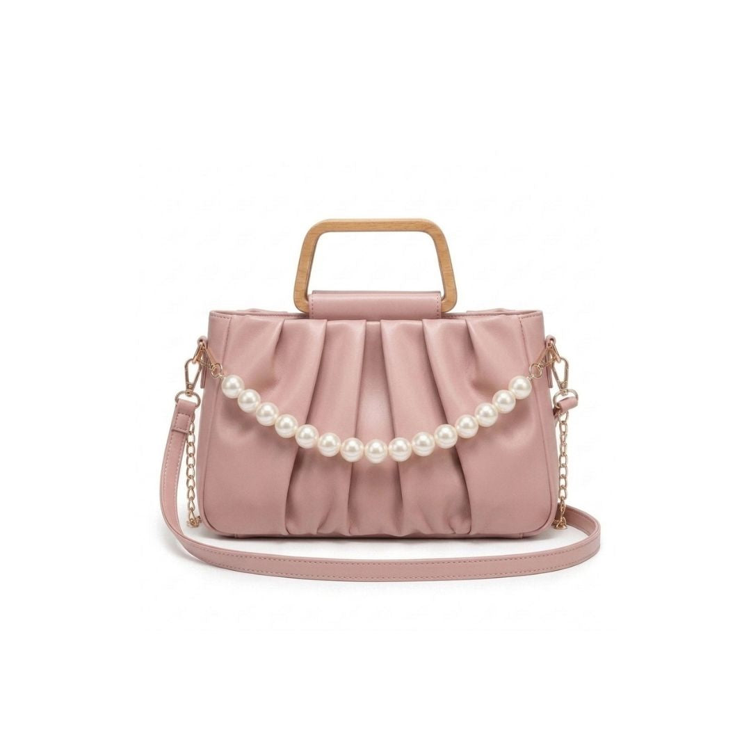Pearl Luxe Vintage Frame Handbag