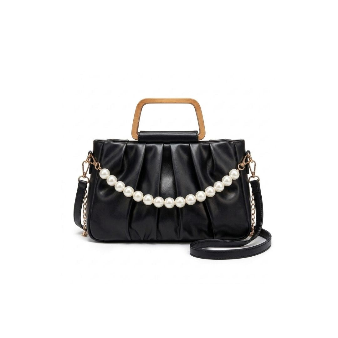 Pearl Luxe Vintage Frame Handbag
