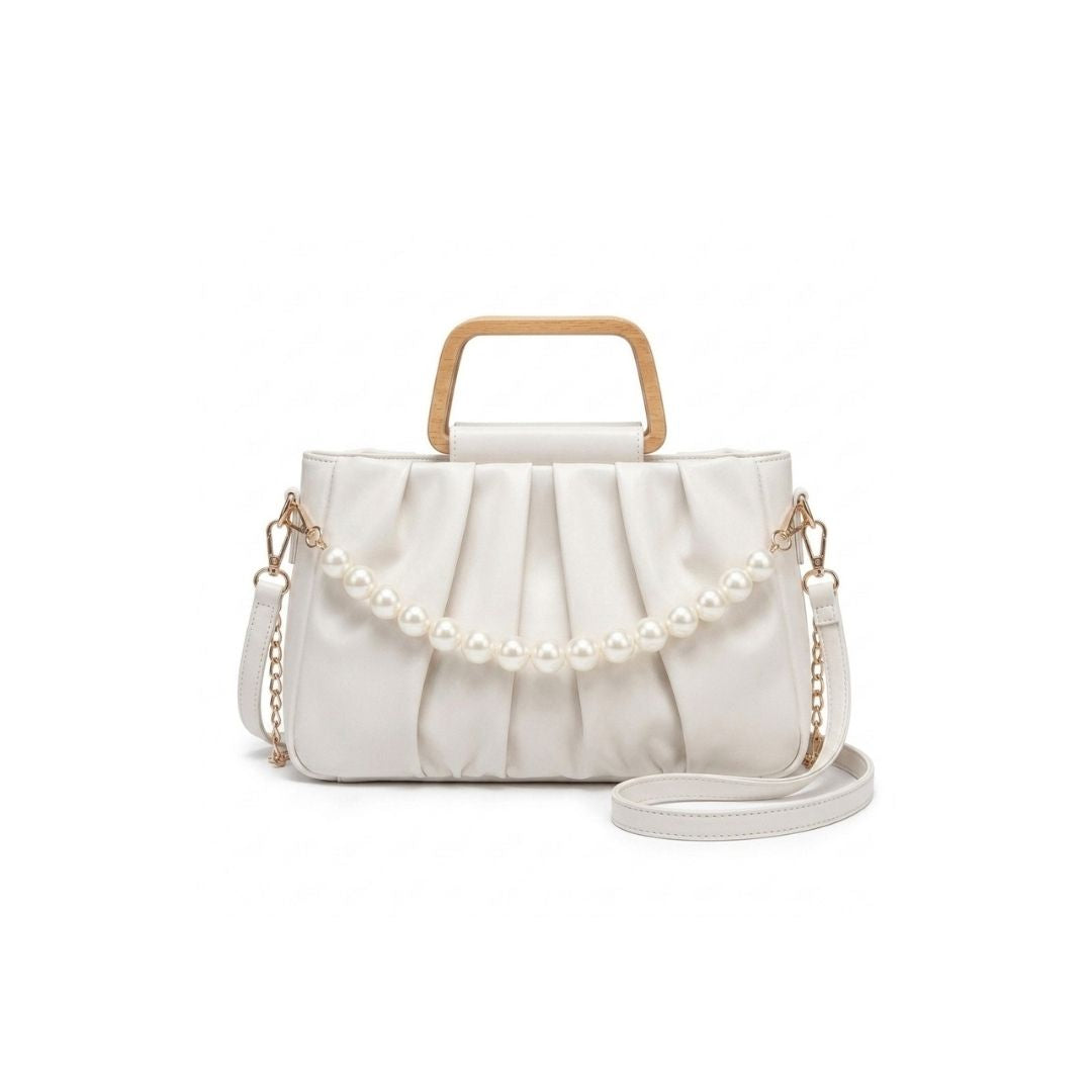 Pearl Luxe Vintage Frame Handbag