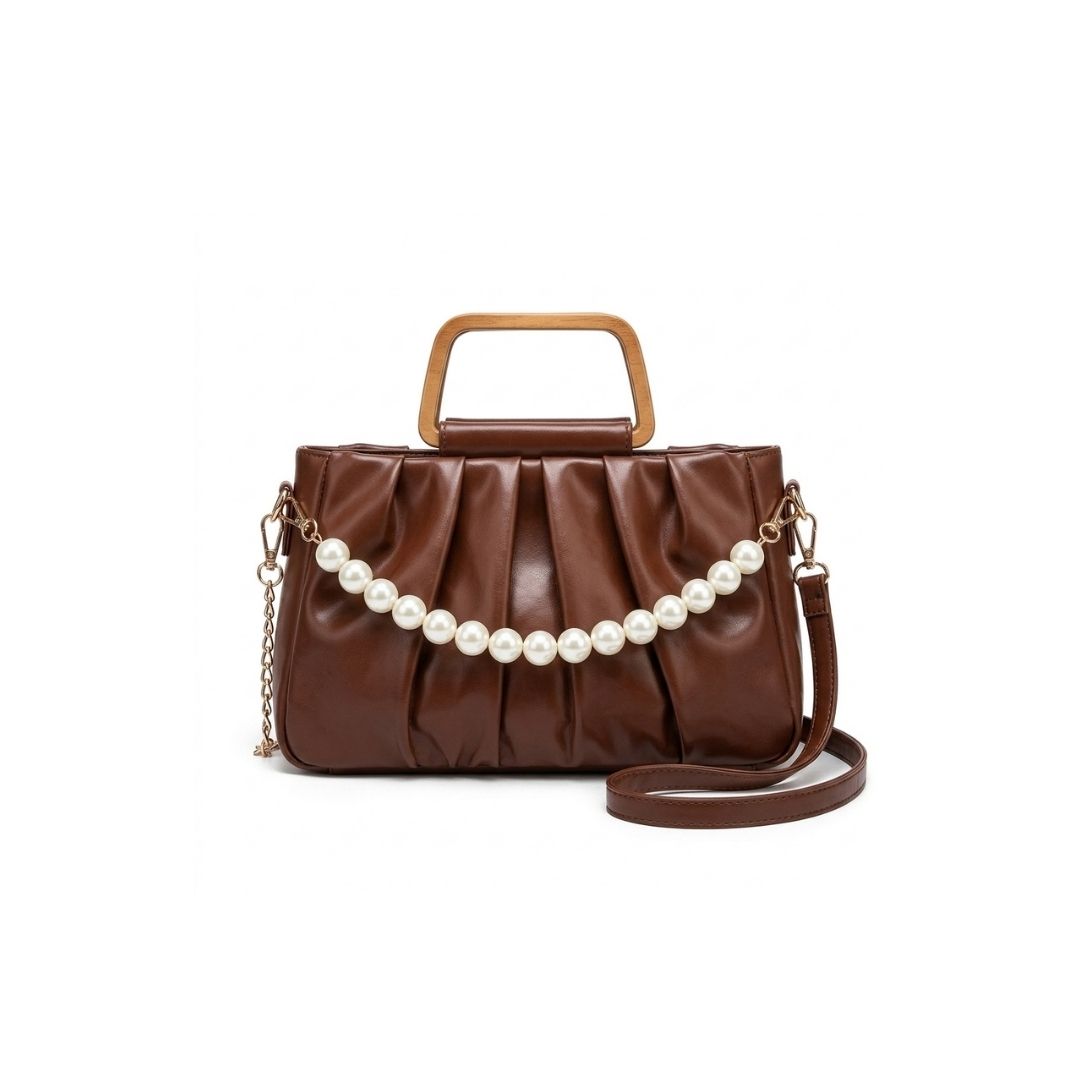 Pearl Luxe Vintage Frame Handbag