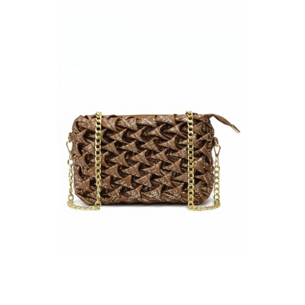 Luxe Weave Chain Clutch