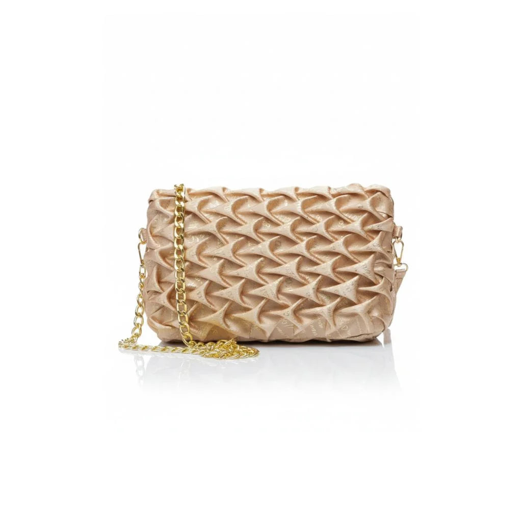 Luxe Weave Chain Clutch