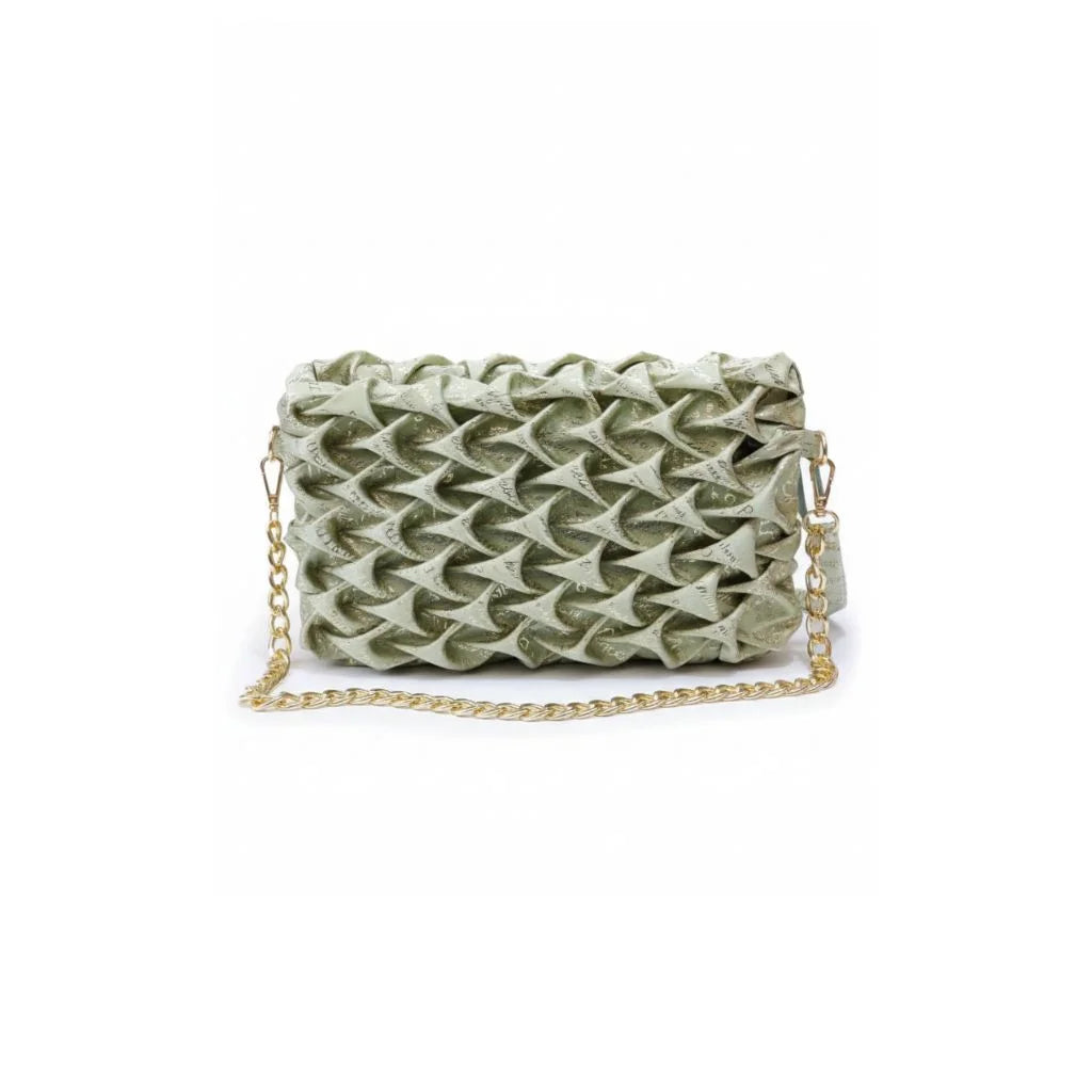 Luxe Weave Chain Clutch