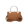 Royale Chevron Quilted Satchel Bag