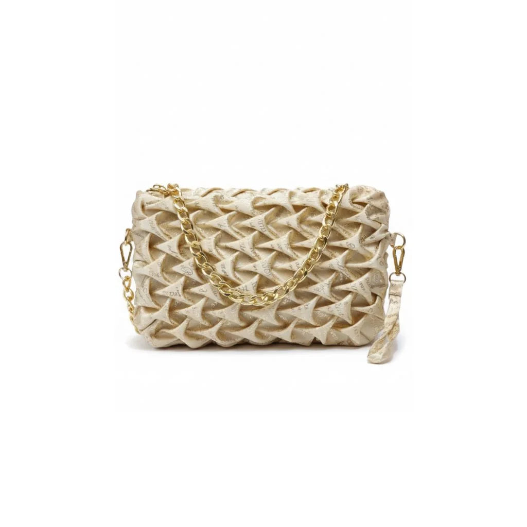 Luxe Weave Chain Clutch