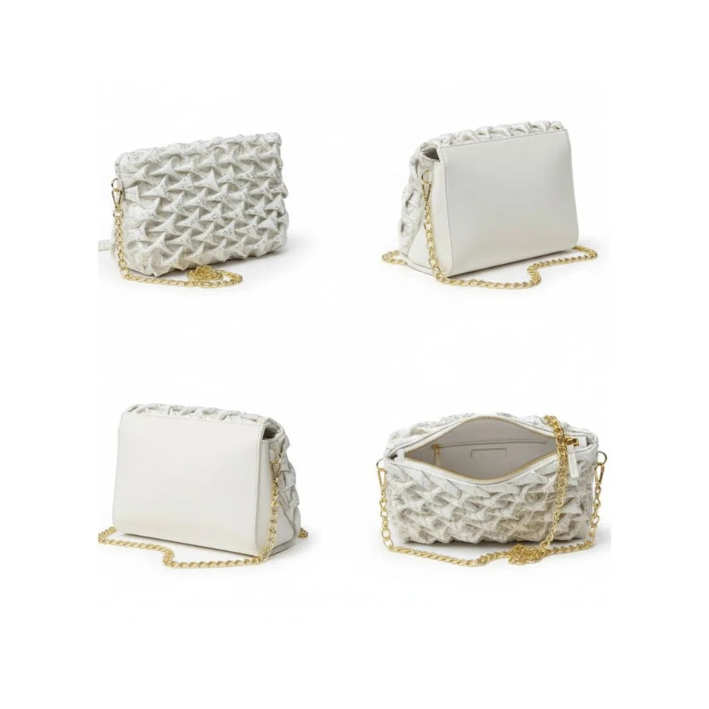 Luxe Weave Chain Clutch