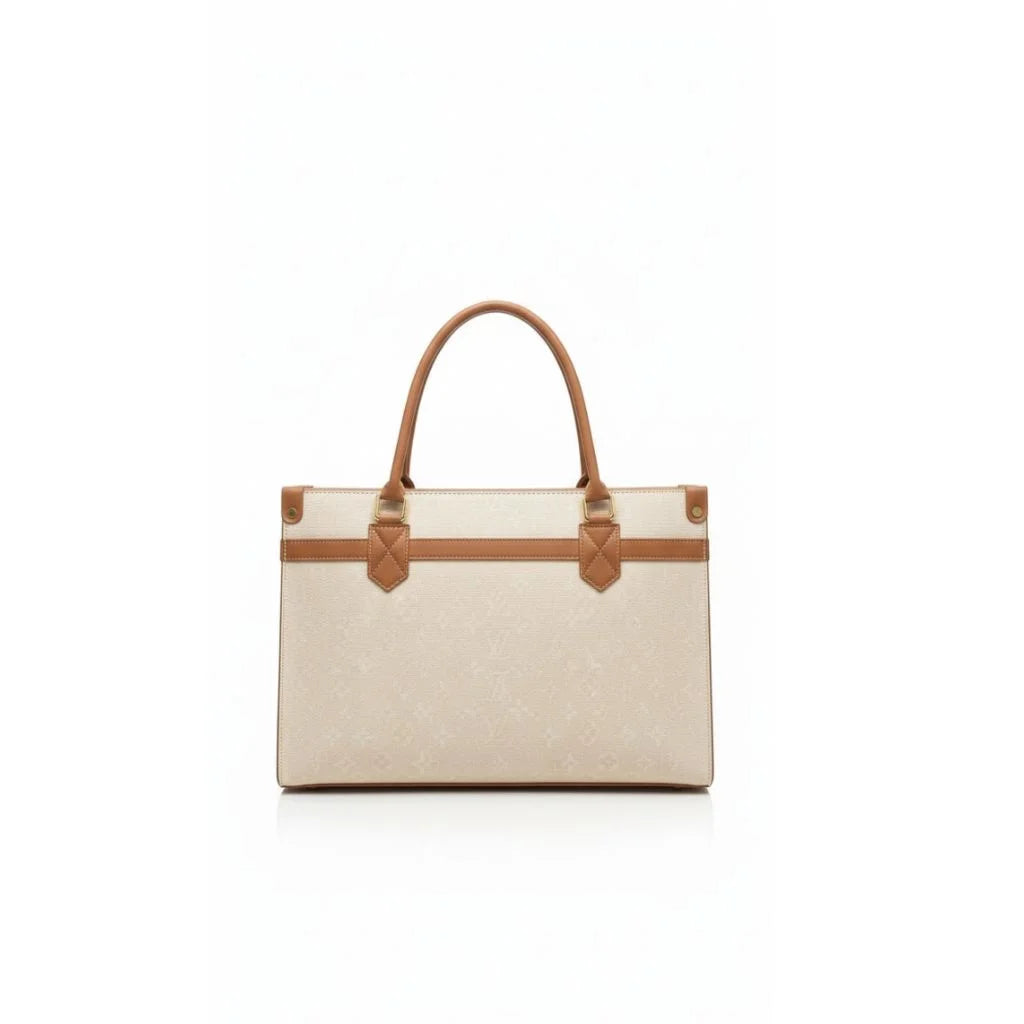 Structured Top-Handle Satchel Handbag