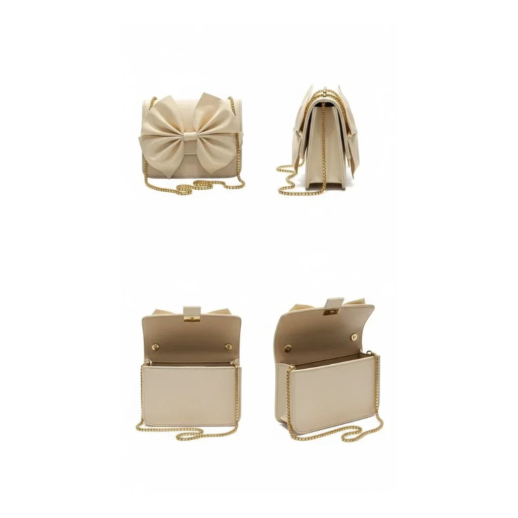 Pearl Bow Luxe Clutch