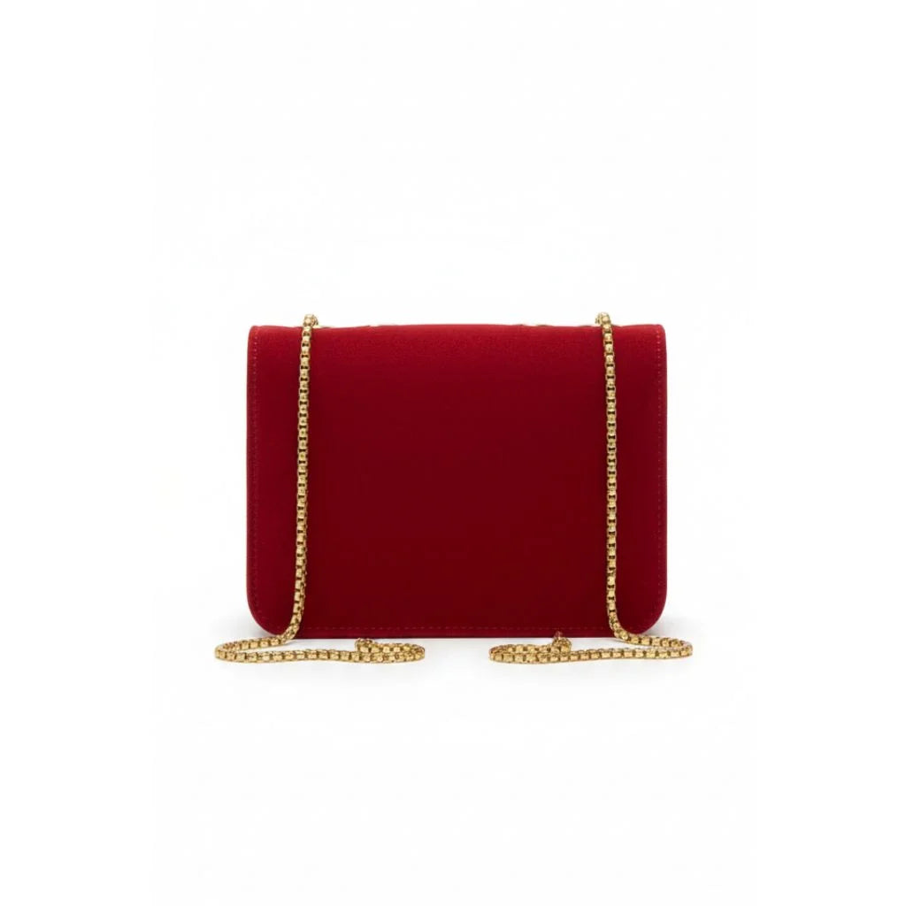 Pearl Bow Luxe Clutch