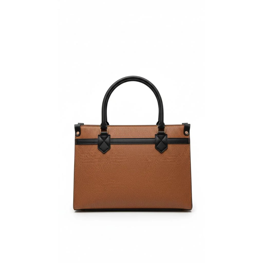 Structured Top-Handle Satchel Handbag