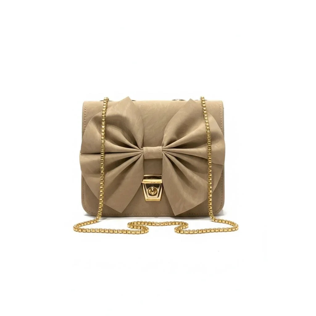 Pearl Bow Luxe Clutch