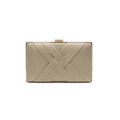 Luxe Pleated Satin Box Clutch