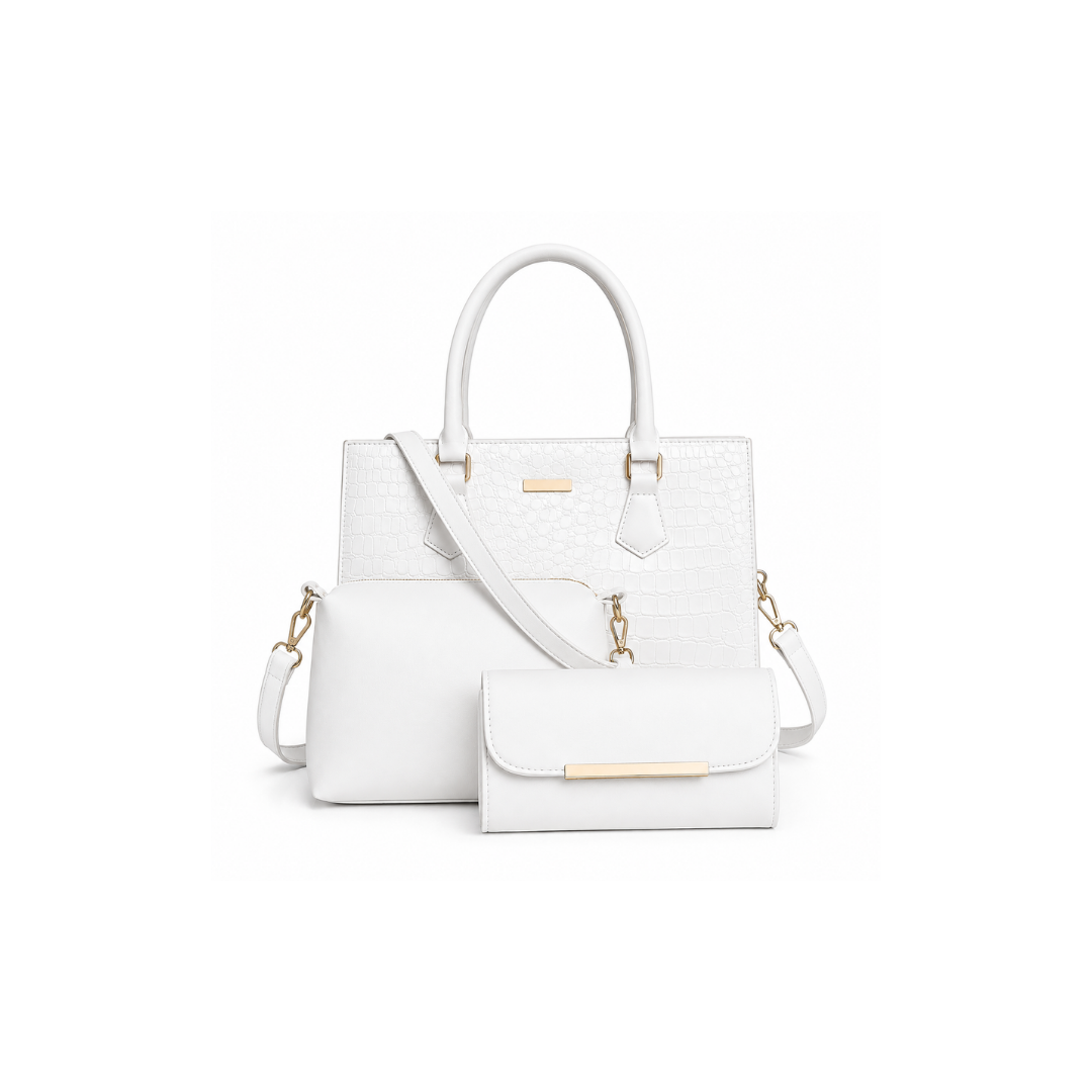 Classic Tote Handbag with Matching Crossbody & Wallet