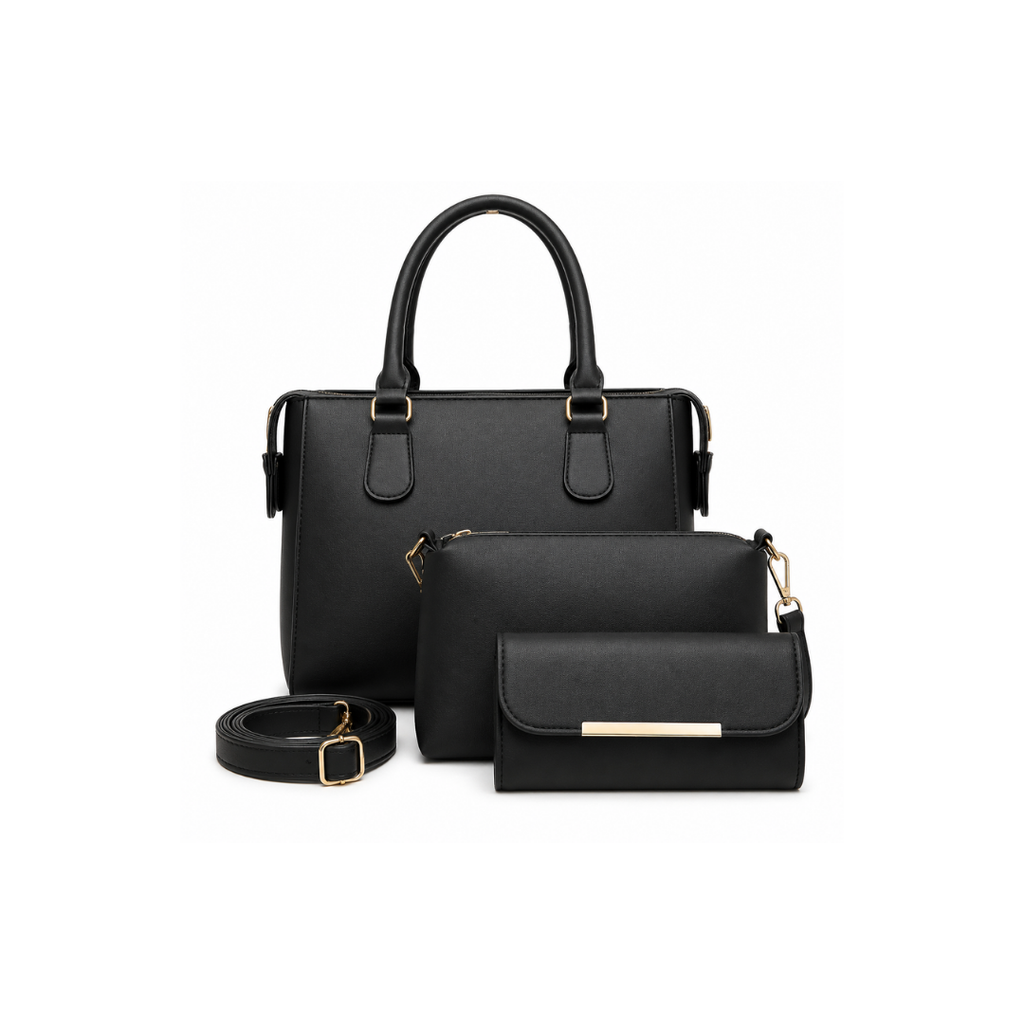 Classic Satchel Handbag with Matching Crossbody & Wallet.