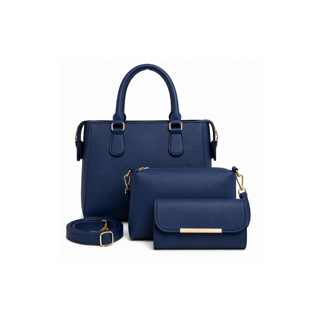 Classic Satchel Handbag with Matching Crossbody & Wallet.