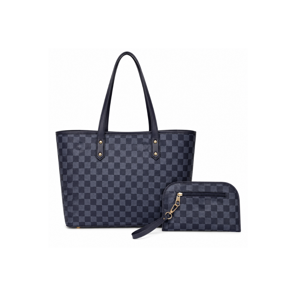 Classic Everyday Tote Bag with Removable Wristlet Pouch