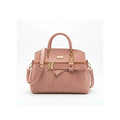 Noir Bow Accent Satchel