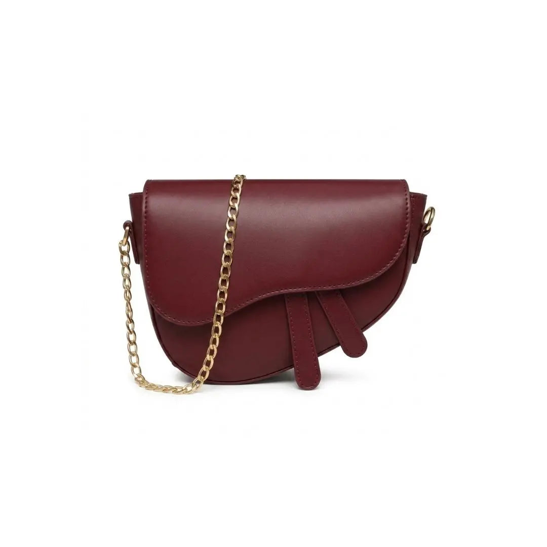 Noir Crescent Luxe Saddle Bag