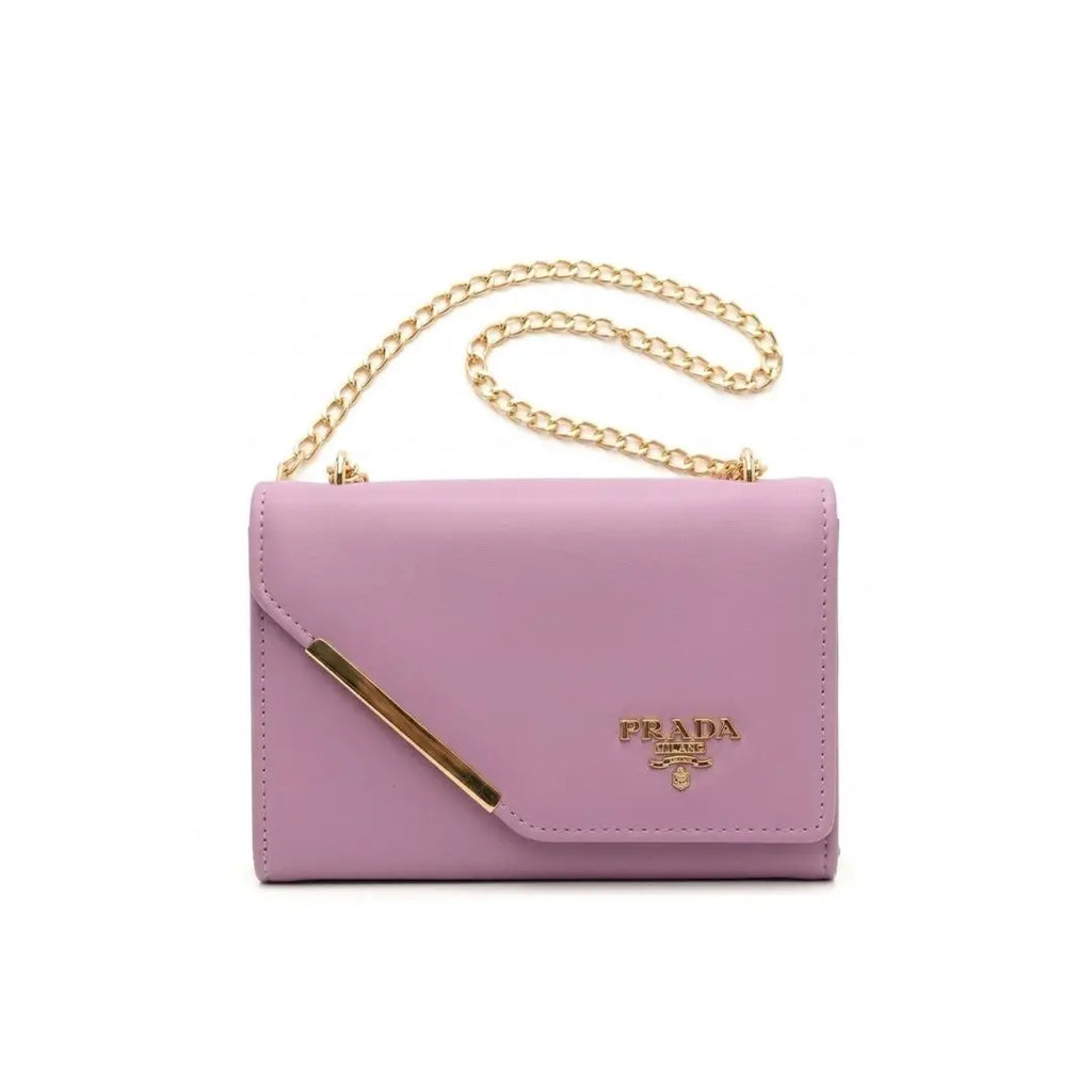 Sleek Chain Flap Crossbody