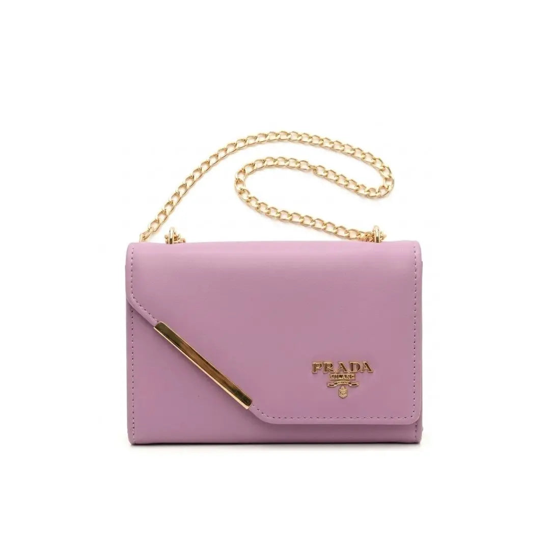 Sleek Chain Flap Crossbody