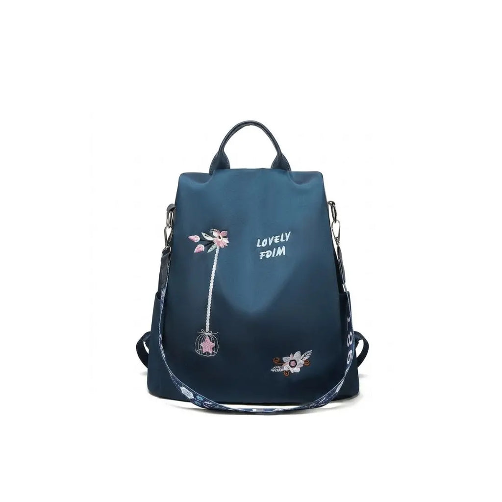 Floral Elegance Convertible Tote Backpack
