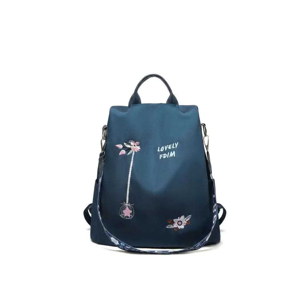 Floral Elegance Convertible Tote Backpack