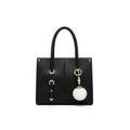 Noir Luxe Charm Tote