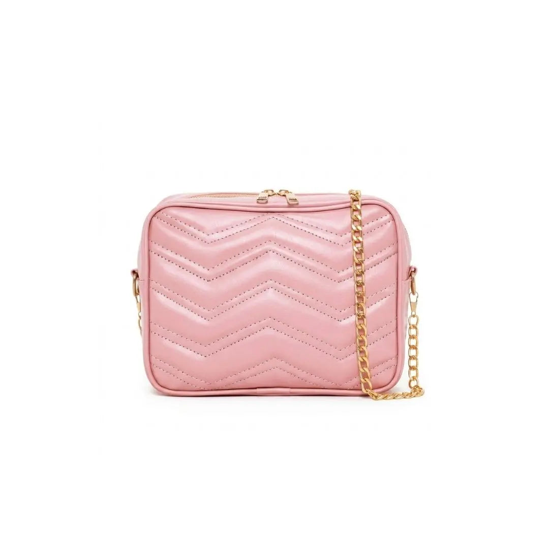 Luna Luxe Quilted Chain Crossbody Bag