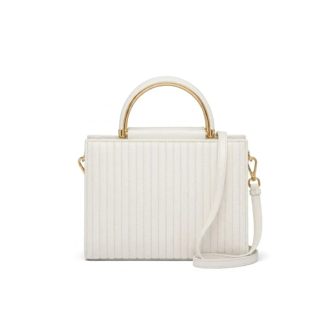 Luxe Line Mini Structured Top Handle Bag