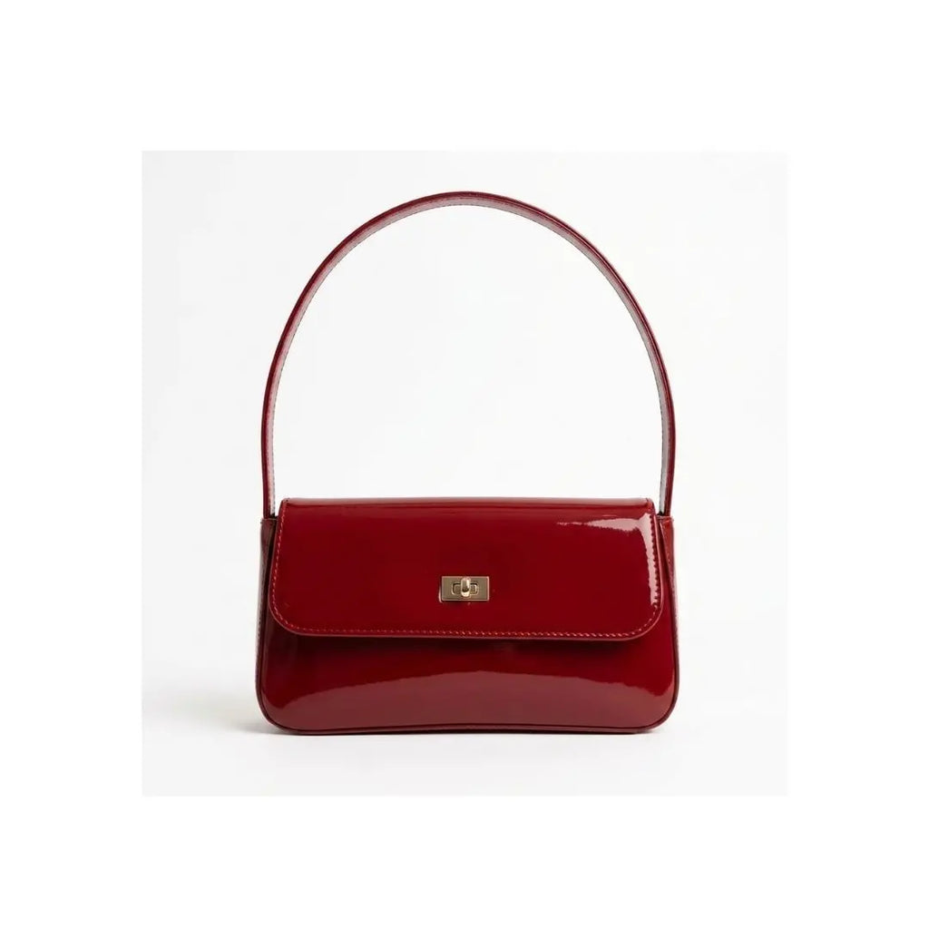 Ruby Eclat Patent Top Handle Bag