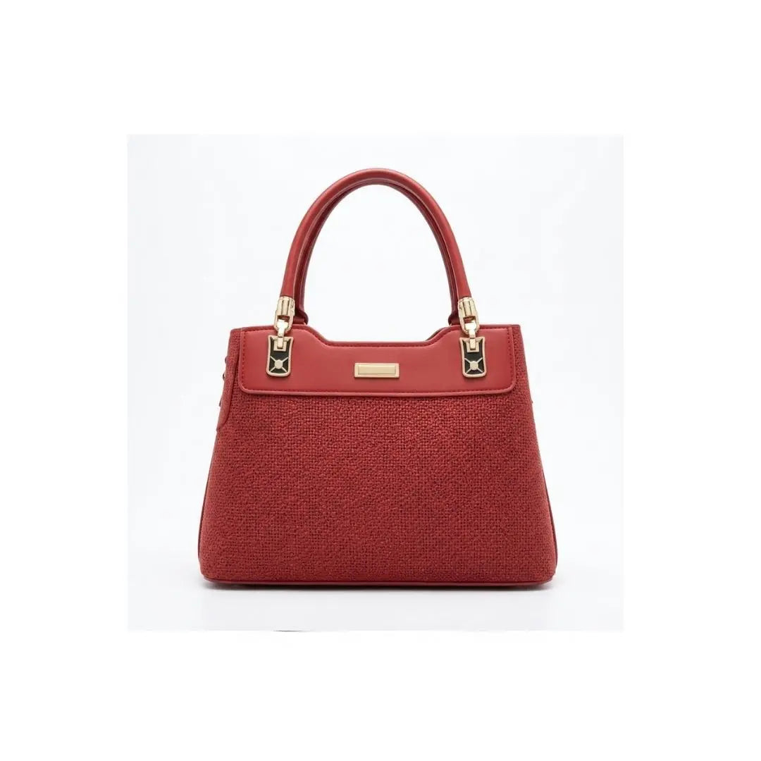 Crimson Elegance Satchel