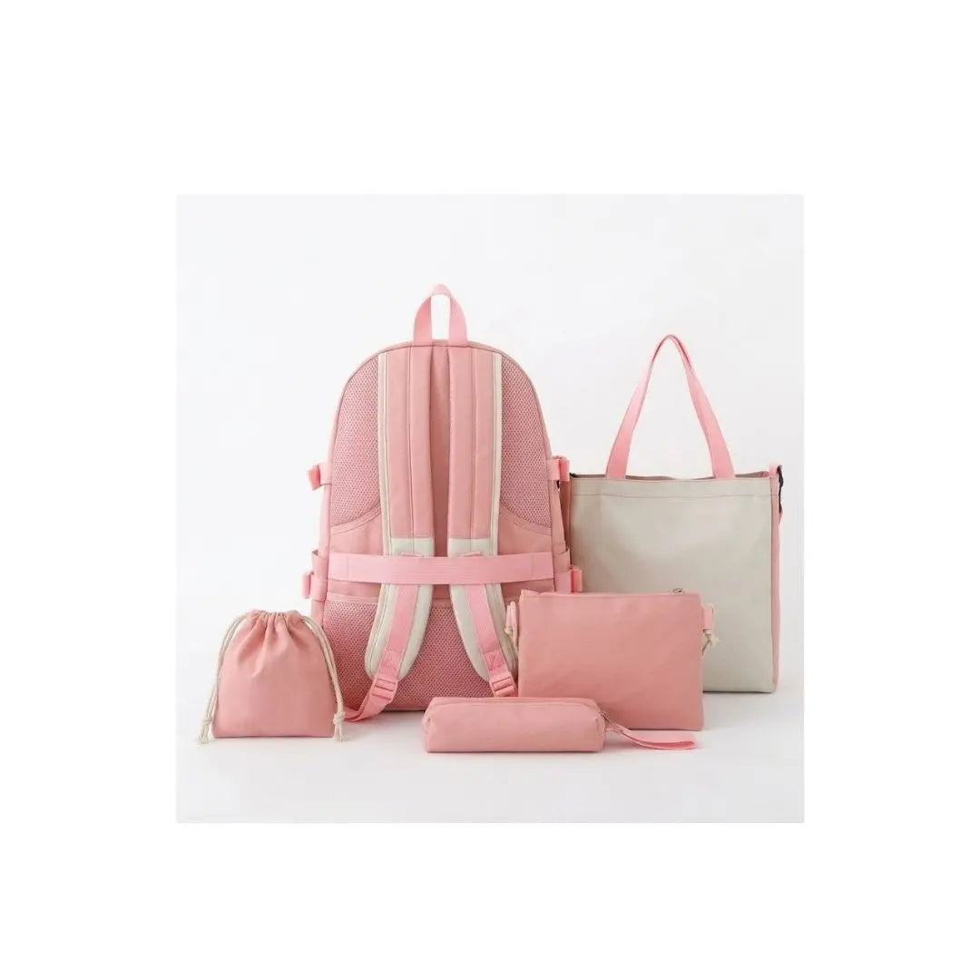 Luna Bloom 5-Piece Travel & School Backpack Set