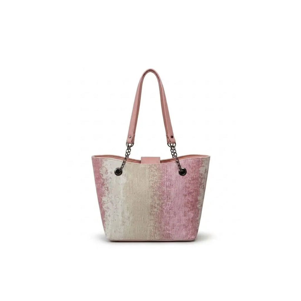 Rose Elegance Structured Tote Handbag