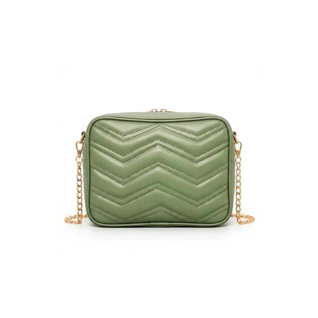 Luna Luxe Quilted Chain Crossbody Bag
